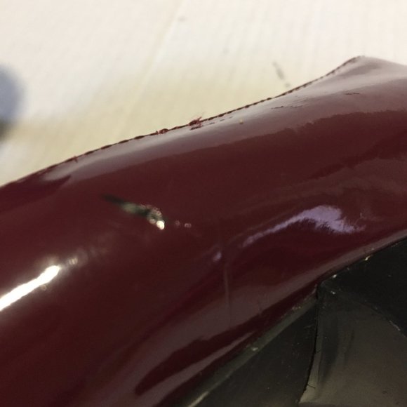 Trendzone Size 9M Burgundy Heels with Bow Tie - Picture 7 of 11